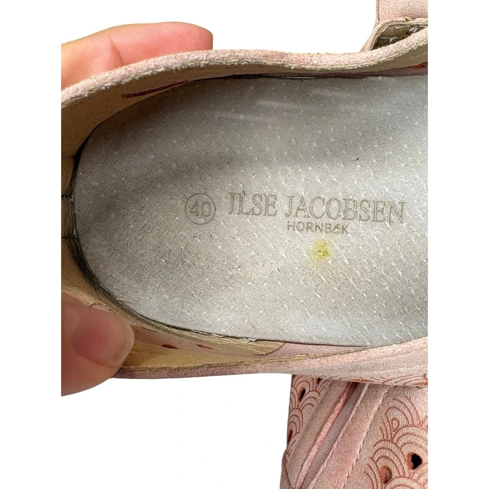 Ilse‎ Jacobsen Tulip Slip On Perforated Comfort Casual Lightweight Shoes Rose 40